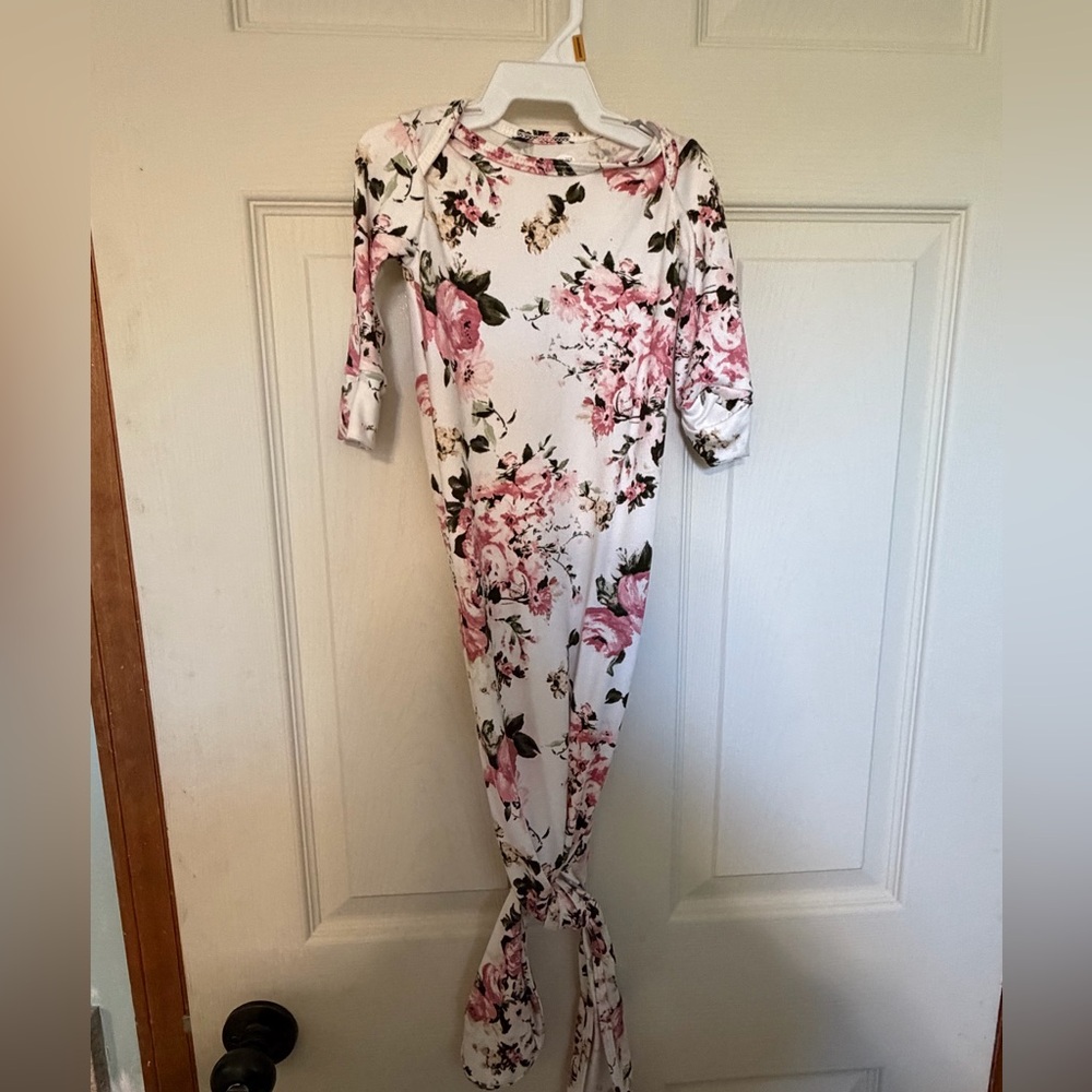 Floral Pink Baby One Piece
